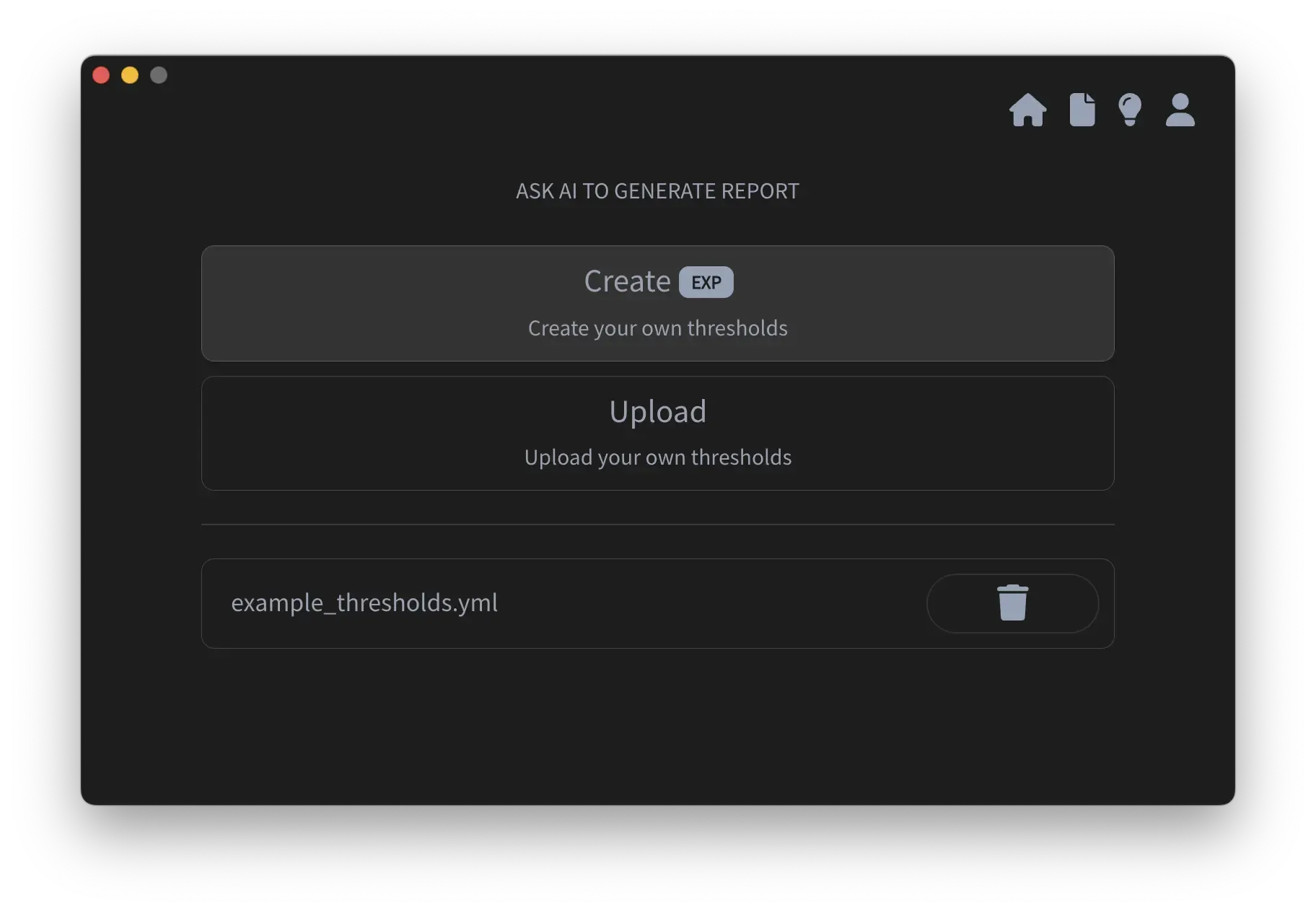Apptim Desktop - Creating threshold - Step 3
