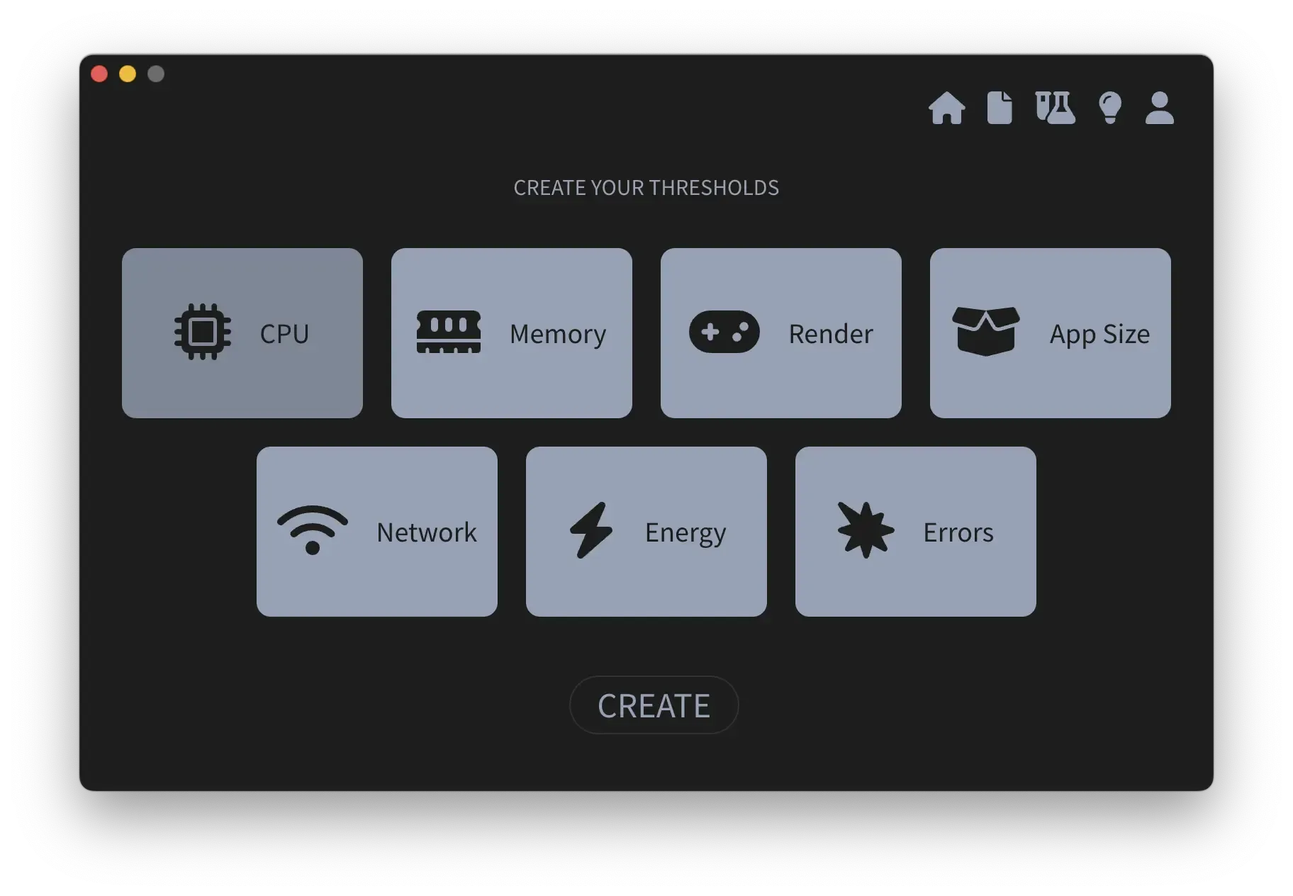 Apptim Desktop - Creating threshold - Step 4